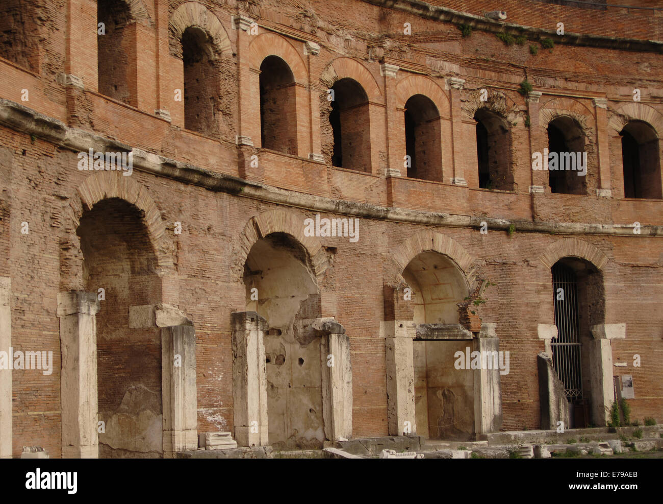 L'Italia. Roma. Museo dei Fori Imperiali. Mercati di Traiano. Esterno. Foto Stock