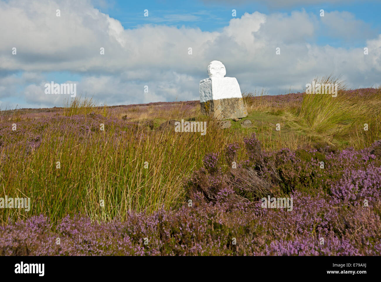 FAT Betty (nota anche come White Cross) a Rosedale Head Moorland North York Moors National Park North Yorkshire Inghilterra Regno Unito Foto Stock