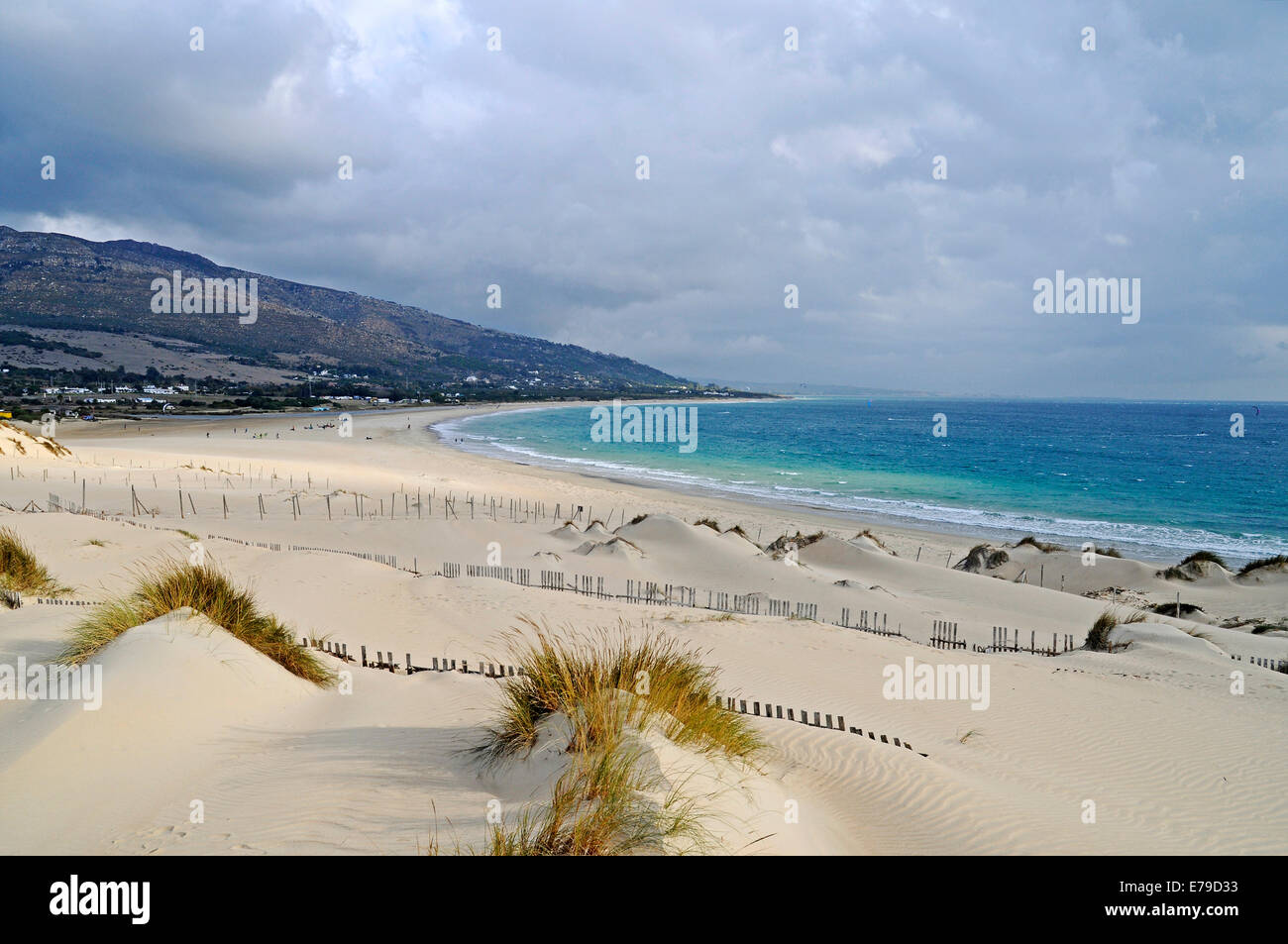 Playa Punta Paloma, spiaggia, Tarifa, Cadice provincia, Costa de la Luz, Andalusia, Spagna Foto Stock