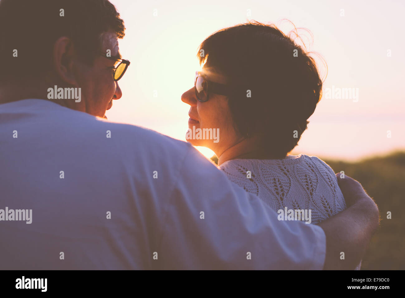 Felice coppia senior insieme Foto Stock