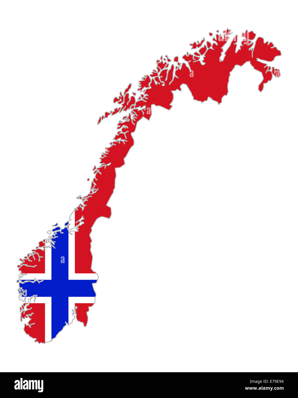 Scarica lo sfondo del Bandiera Della Norvegia Nell'oceano