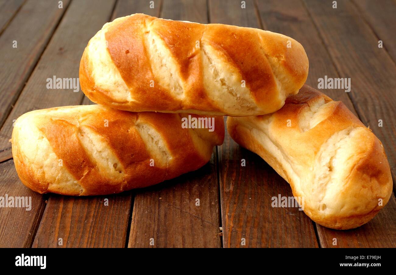 Hotdog panini, grande per il barbecue parti con hotdog Foto Stock