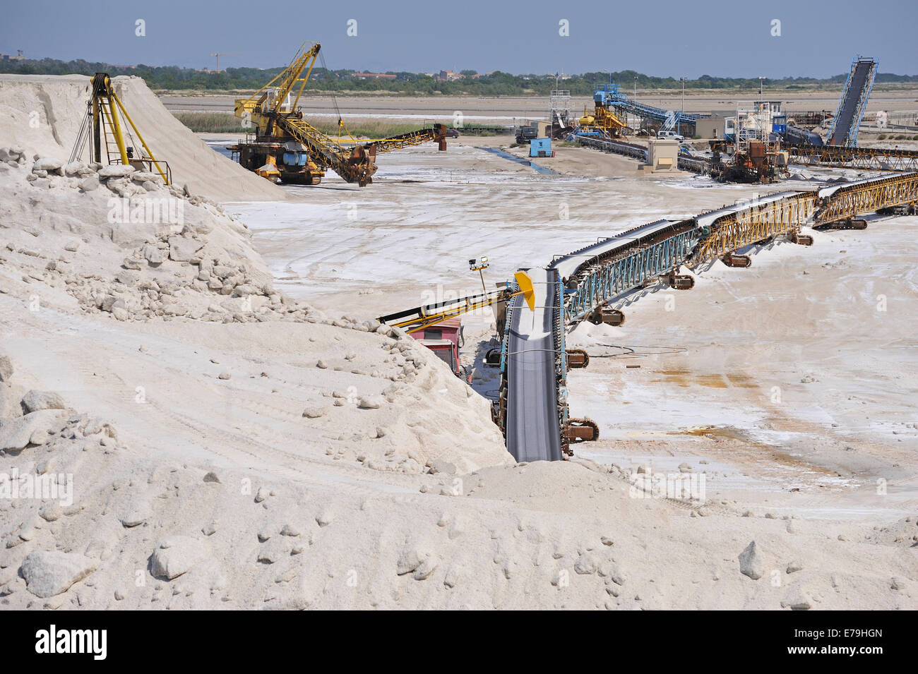 Miniera di sale, salin de giraud, Camargue, Francia, Europa Foto Stock