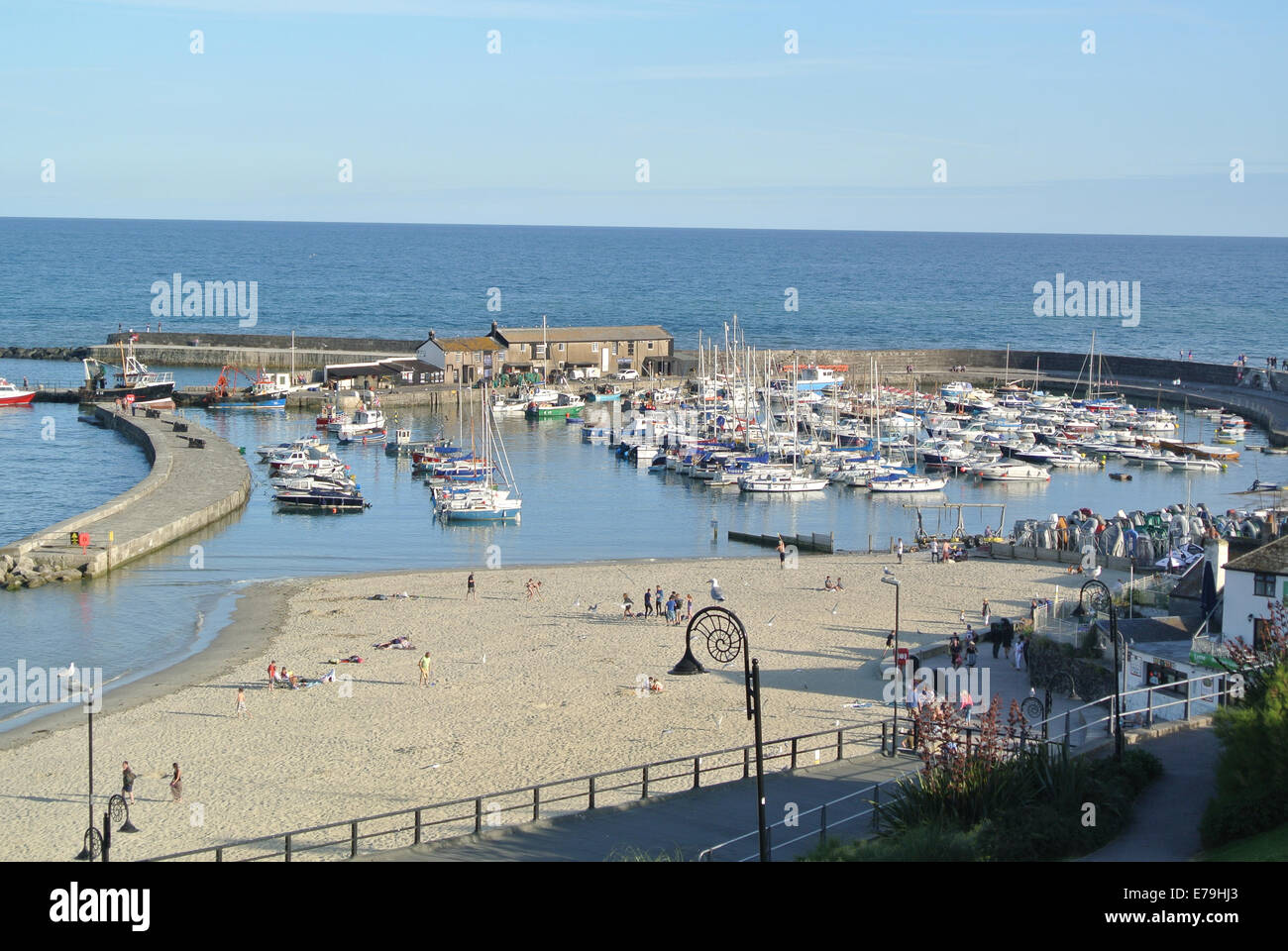 Lyme Regis Harbour Foto Stock