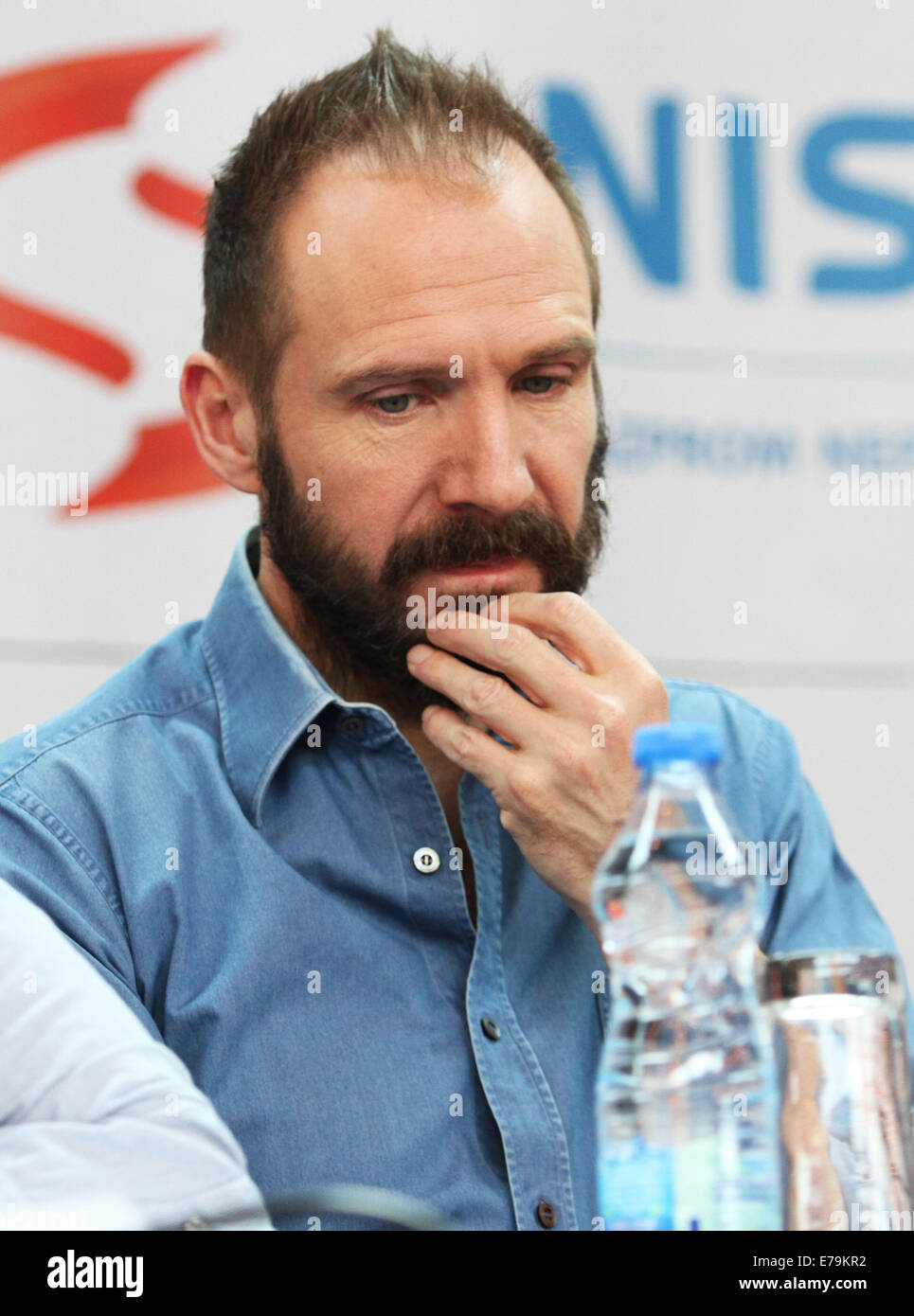La donna invisibile " Conferenza stampa con: Ralph Fiennes dove: Belgrado, Serbia quando: 08 Mar 2014 Foto Stock