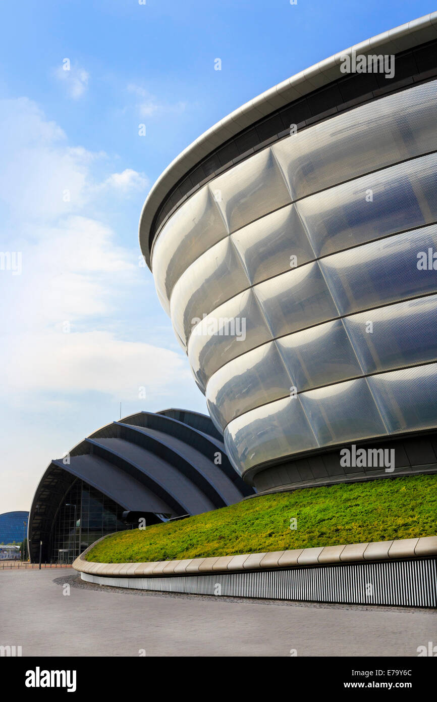SSE Idro Concert Hall con il SECC in background, Glasgow, Scotland, Regno Unito Foto Stock