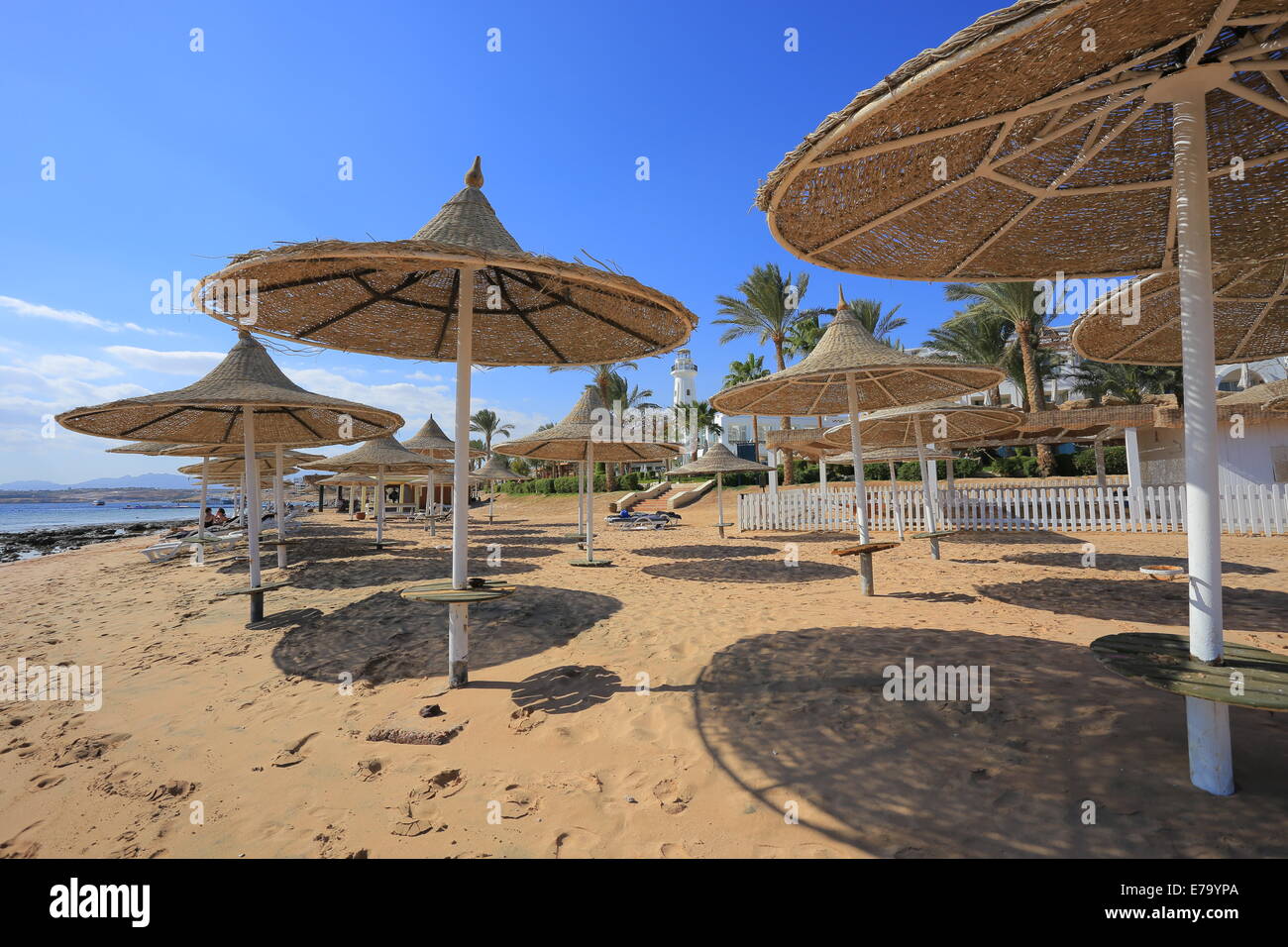 Spiaggia in Egitto Foto Stock