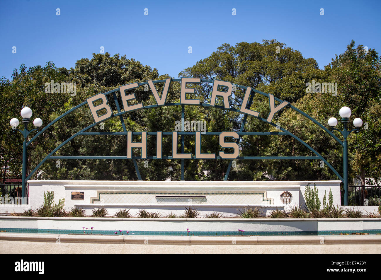 Il Beverly Hills segno. Foto Stock