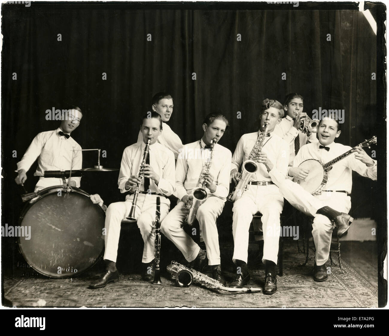Giovani band sul palco, Chicago, Illinois, USA, 1912 Foto Stock