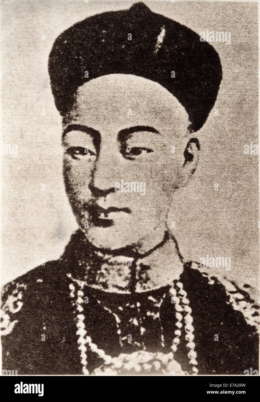 Imperatore Guangxu (1871-1908), nato Aisin-Gioro Zaitian, xi imperatore della dinastia Qing e 9° imperatore Qing a governare la Cina, Ritratto, circa 1895 Foto Stock