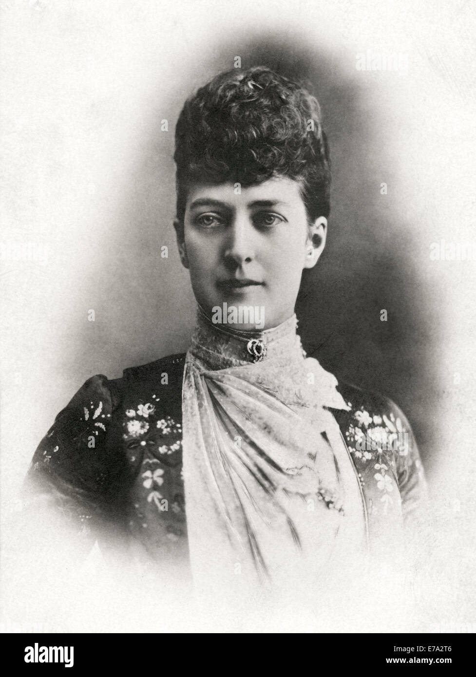 Alexandra della Danimarca (1844-1925), regina consorte del Regno Unito e Imperatrice dell India come la moglie di Re Edoardo VII, ritratto come principessa di Galles, circa 1885 Foto Stock