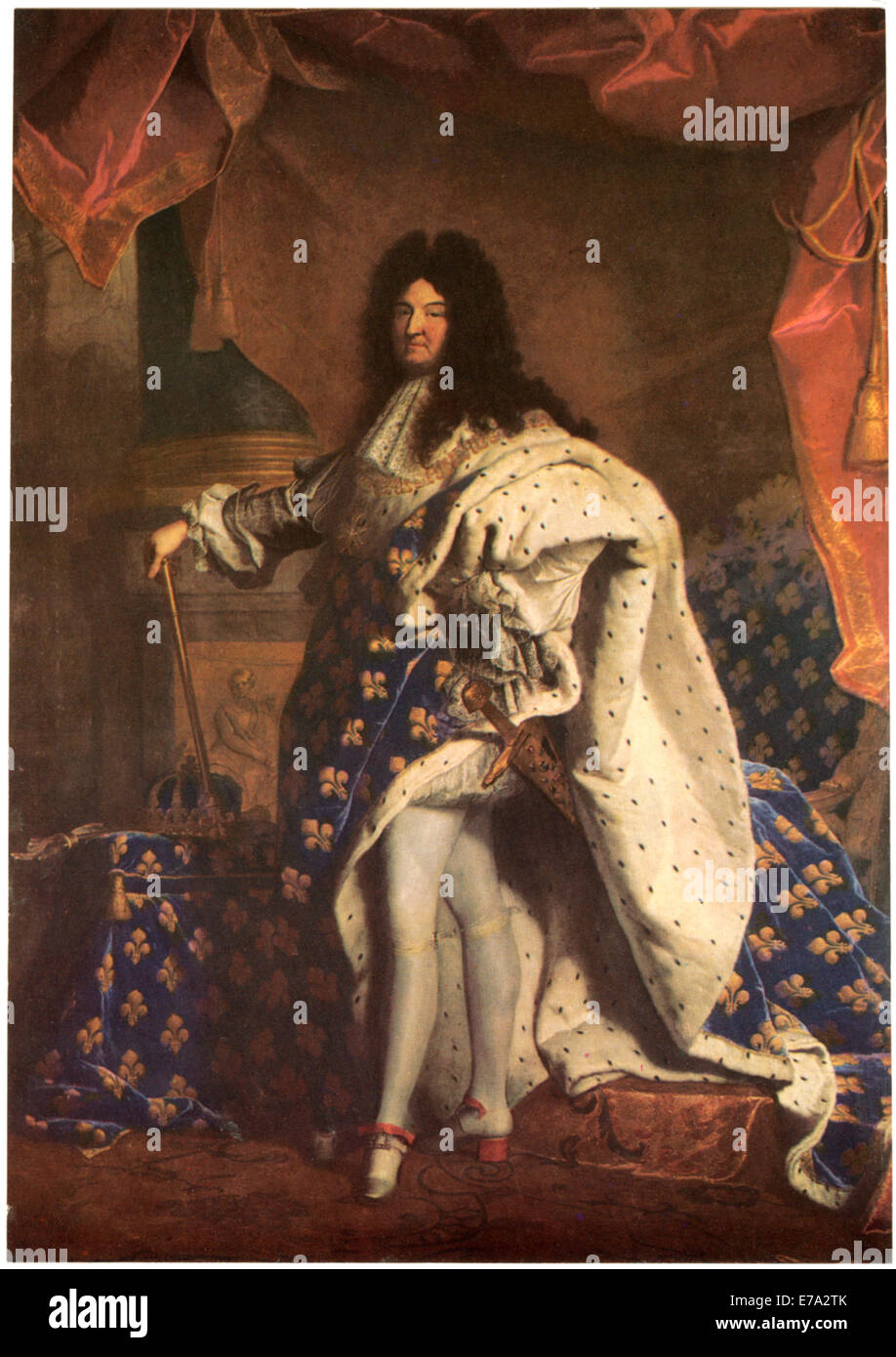 Louis XIV (1638-1715), Re di Francia e Navarra, dipinto di Giacinto Rigaud Il duomo, 1701 Foto Stock