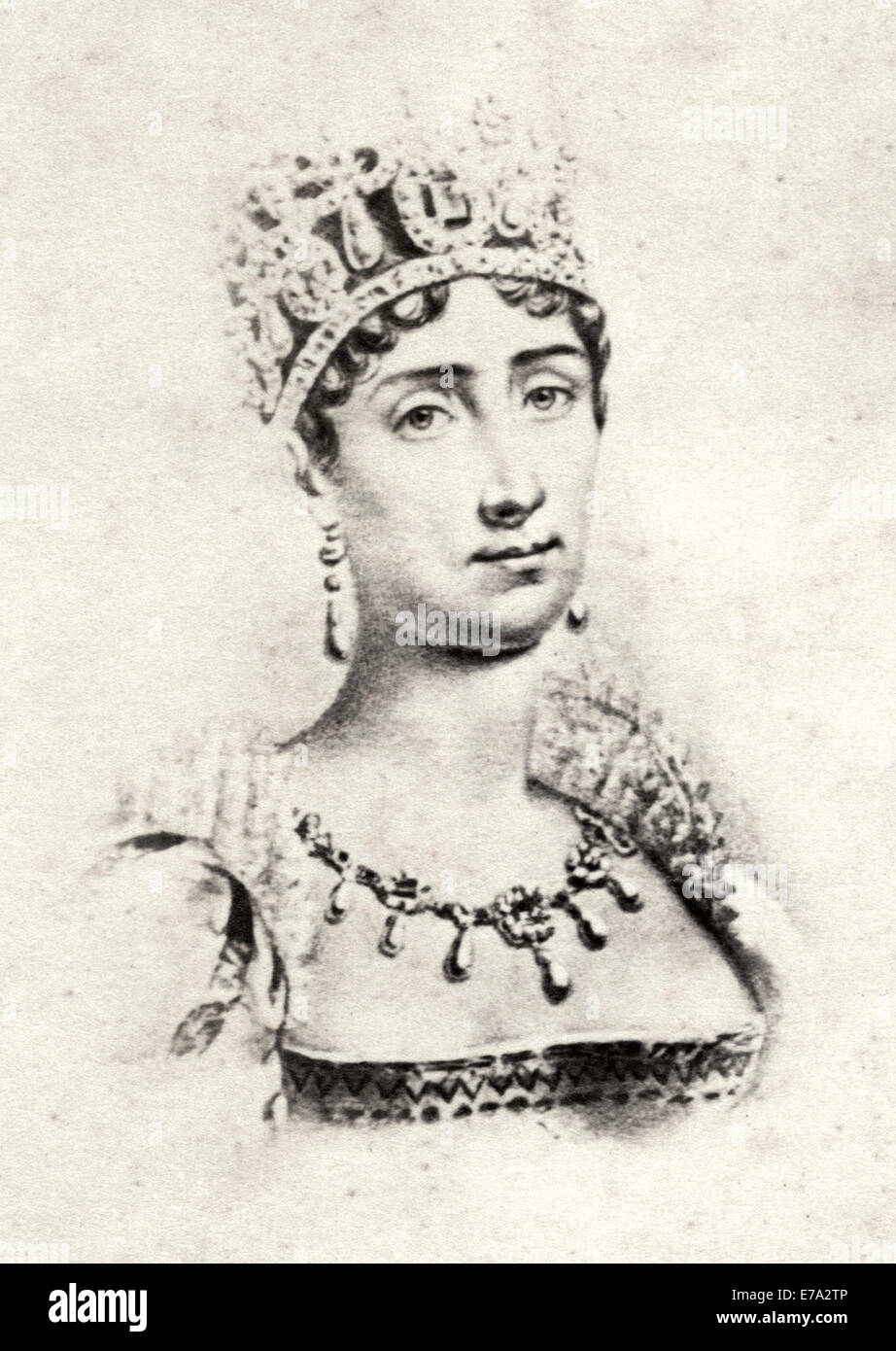Imperatrice Josephine, prima moglie di Napoleone I, Ritratto Foto Stock