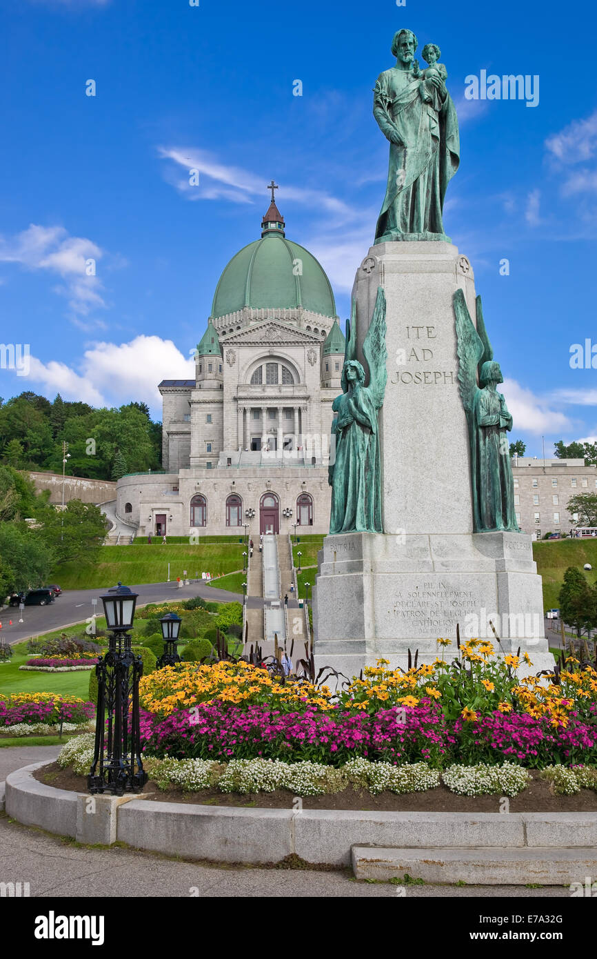 San Giuseppe Oratorio e San Giuseppe monumento, Montreal, Canada Foto Stock