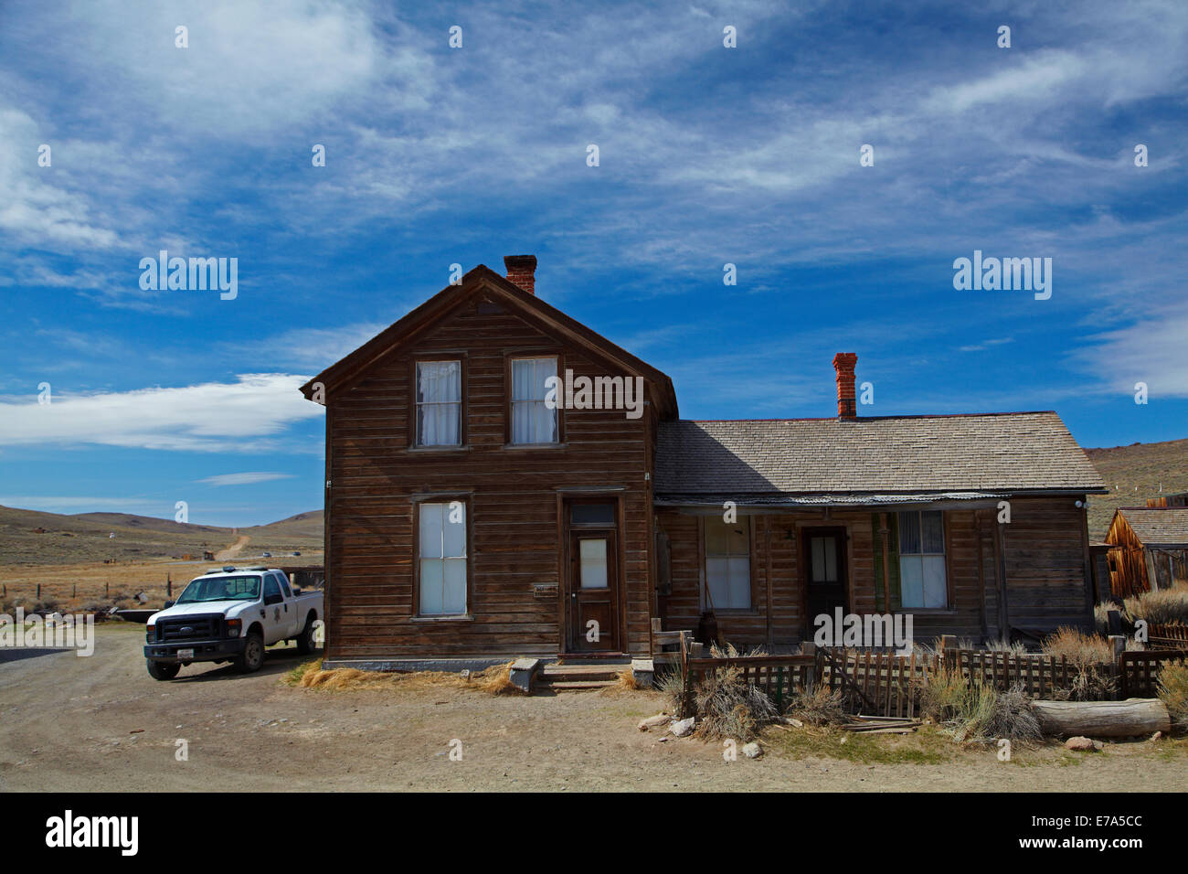 Ranger's House a Bodie Ghost Town ( elevazione 8379 ft / M 2554 ), Colline Bodie, Mono County, Sierra orientale, CALIFORNIA, STATI UNITI D'AMERICA Foto Stock
