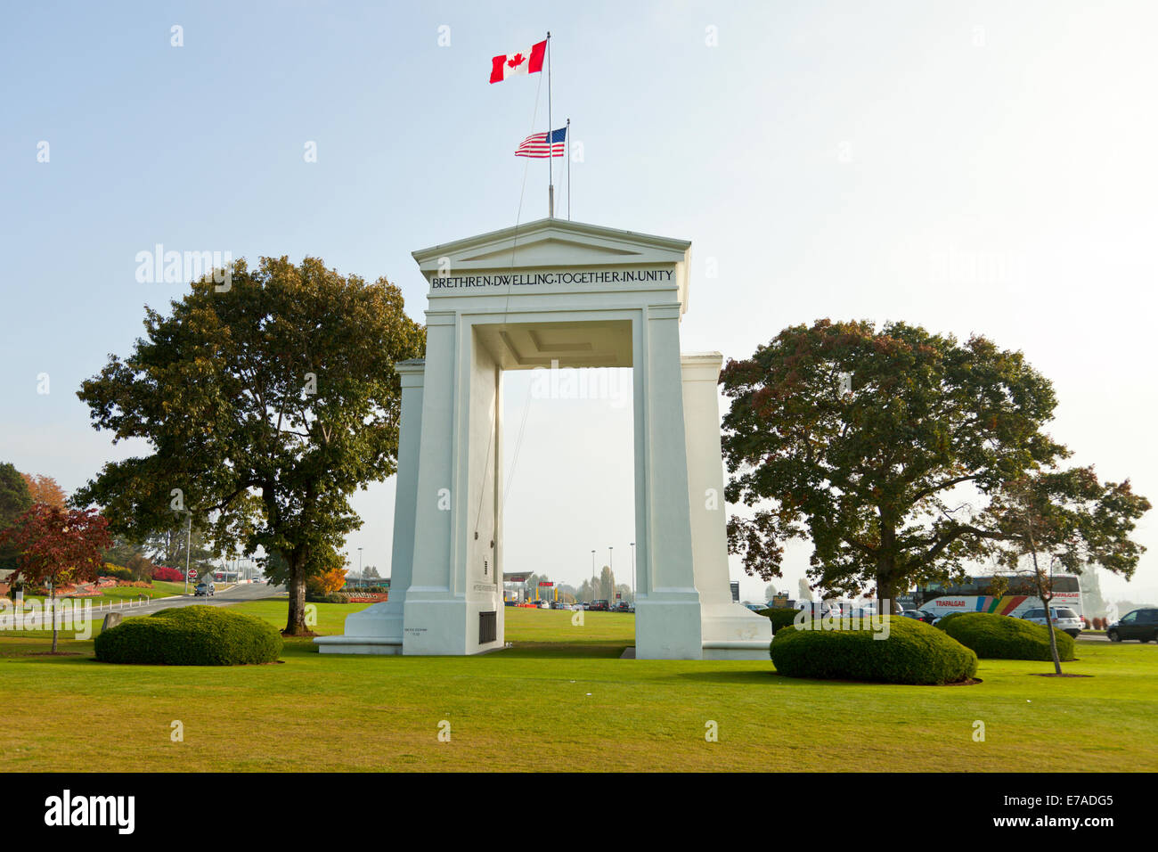 L'Arco della Pace in USA/confine canadese nel Nord Ovest. Foto Stock