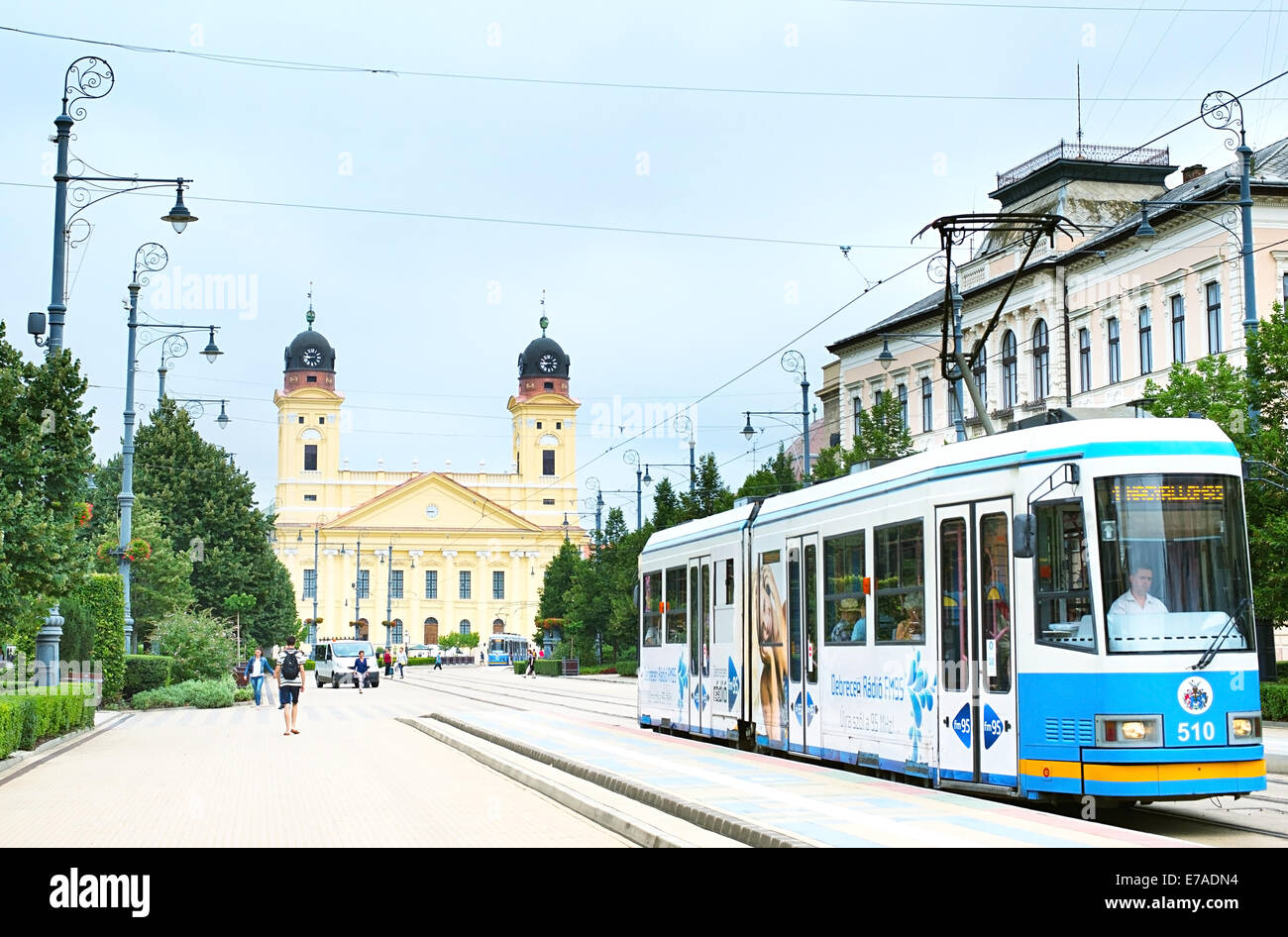 Centro storico di Debrecen, Ungheria. Debrecen è la seconda città più grande in Ungheria Foto Stock
