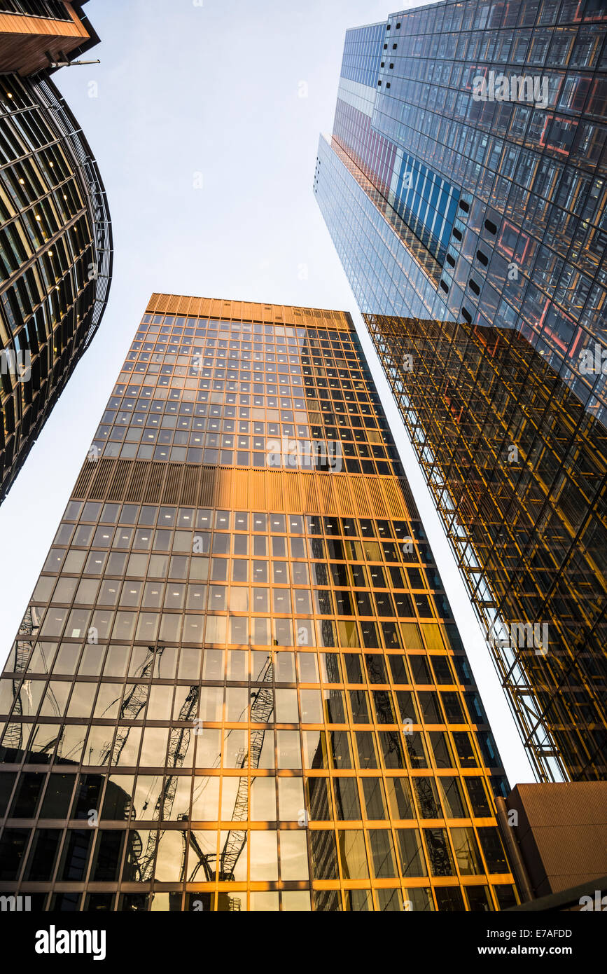 Leadenhall Building (sulla destra), Square Mile, il City di Londra, Regno Unito Foto Stock