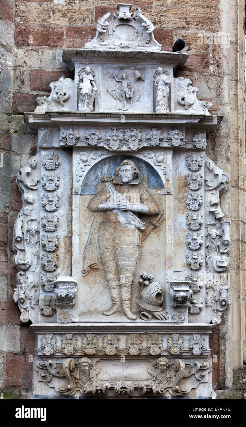 Epitaffio, Matini chiesa, Old Town Market, Brunswick, Bassa Sassonia, Germania, Europa Foto Stock