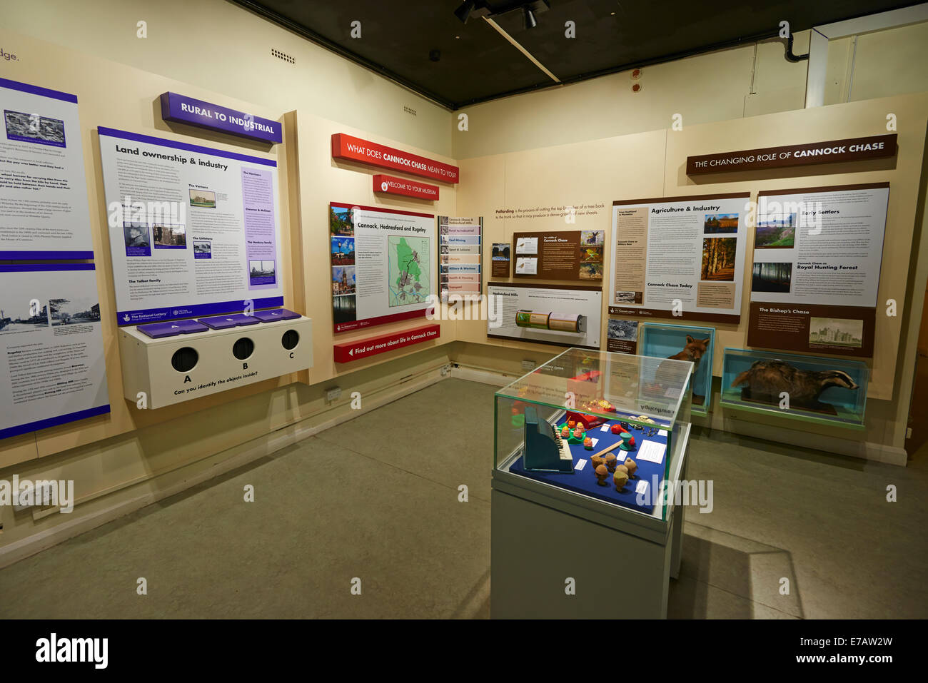 All'interno del museo di Cannock Chase Valley Road Hednesford Staffordshire REGNO UNITO Foto Stock