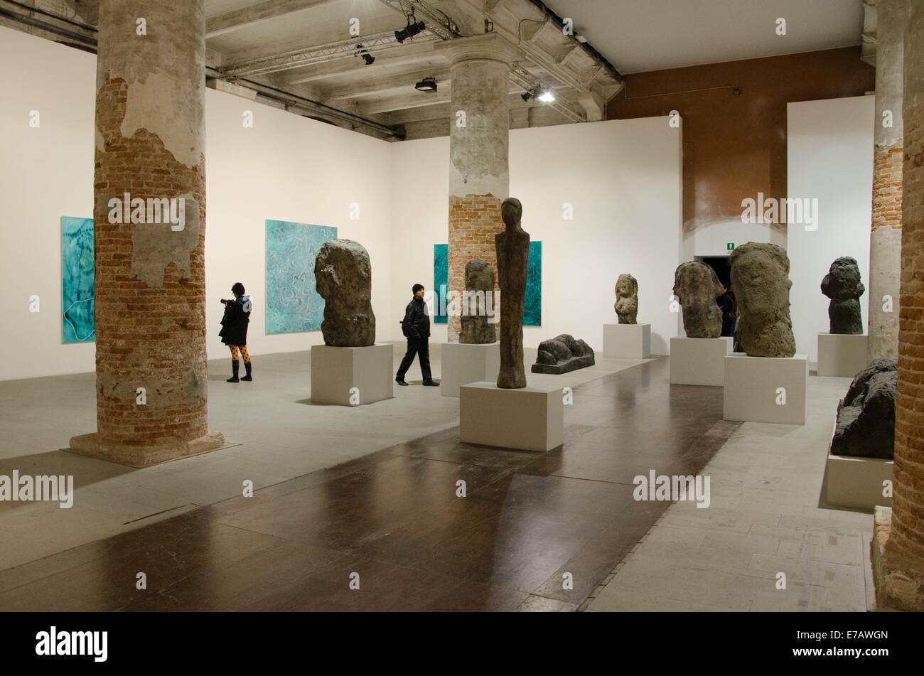 Biennale di Venezia 55ª Esposizione Internazionale d'arte del Palazzo enciclopedica a Giardini e Arsenale c Foto Stock