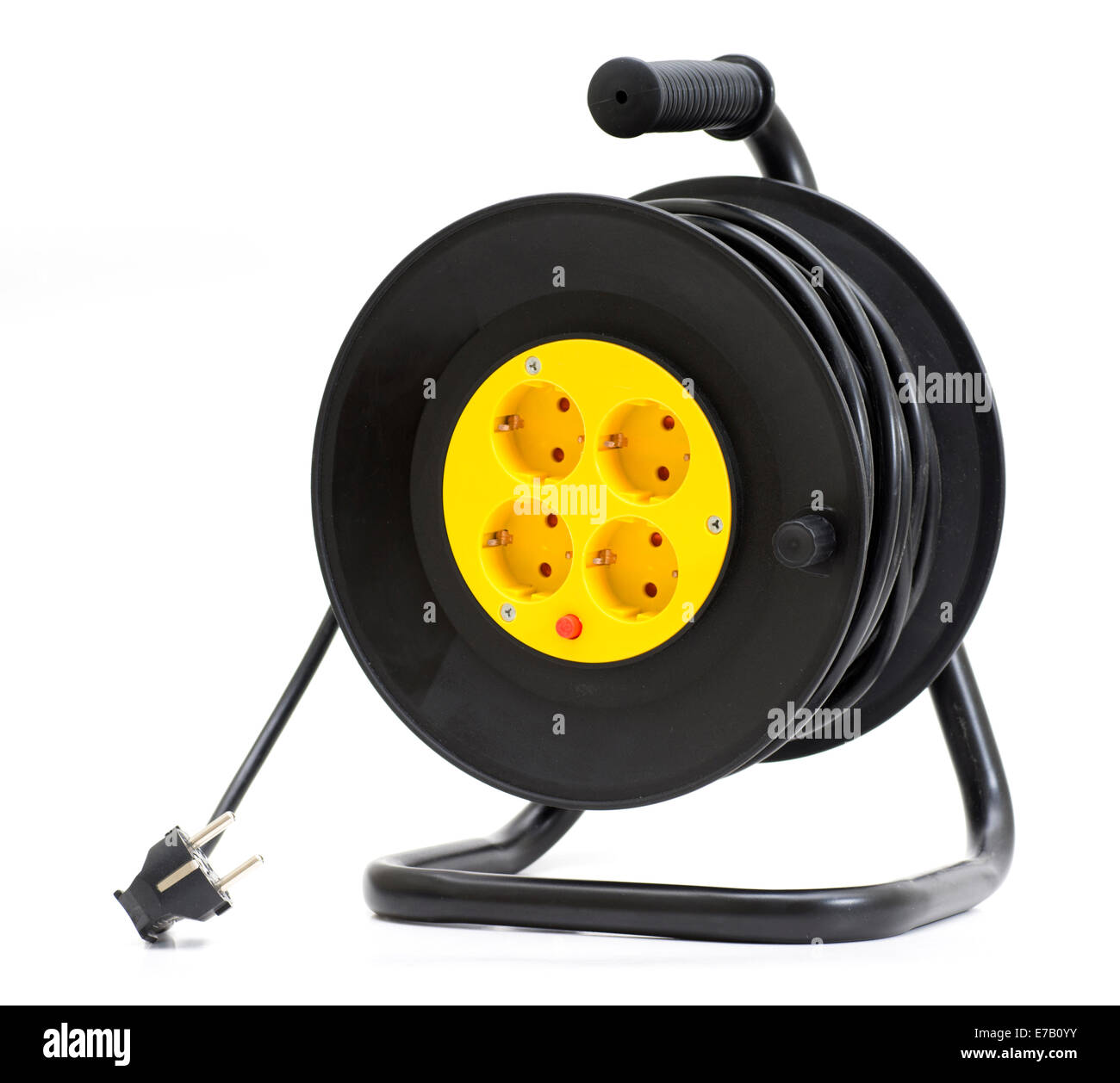 Bobina di prolunga elettrica cavo. Foto Stock