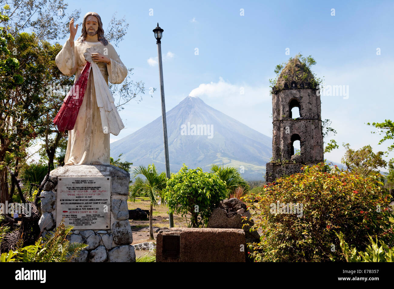 Vulcano Mayon, Legazpi, Albay, Filippine Foto Stock