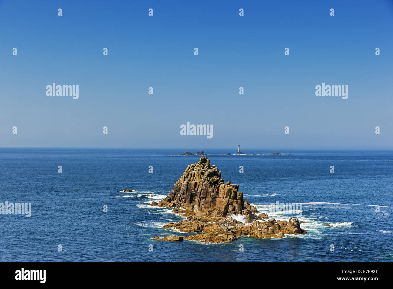 South West Coast Path, Lands End Foto Stock