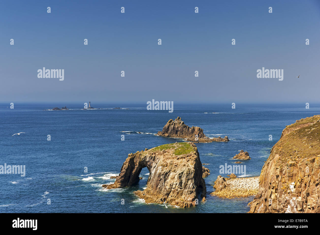 Lands End, Cornwall Foto Stock