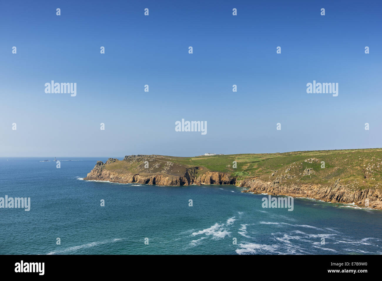 South West Coast Path, Lands End Foto Stock