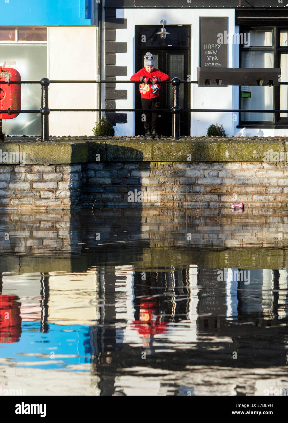 Il fiume Parrett nuovi membri in Bridgwater Foto Stock