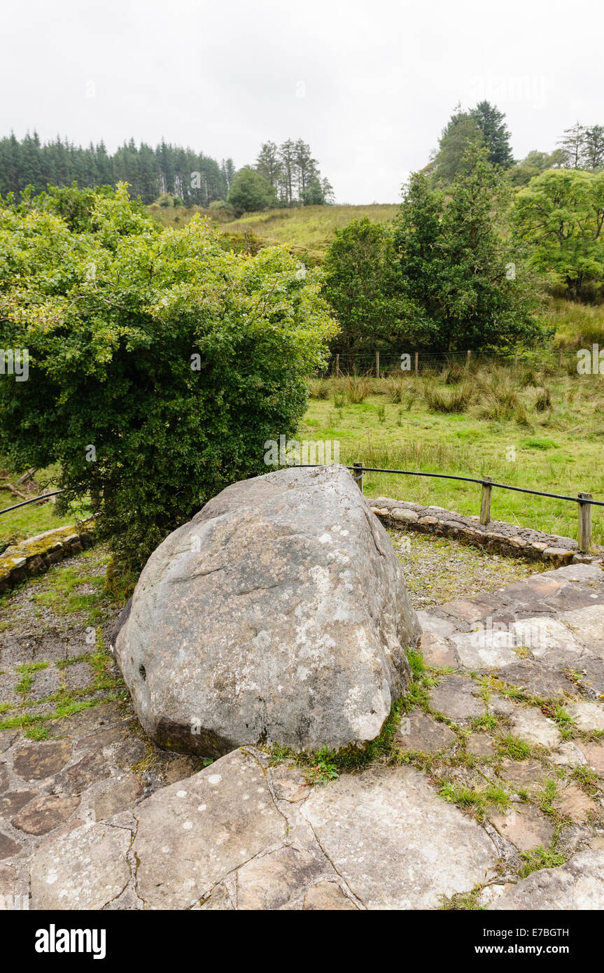 Massa Tullynascreena Rock, Killenummery, nella Contea di Leitrim, Repubblica di Irlanda Foto Stock