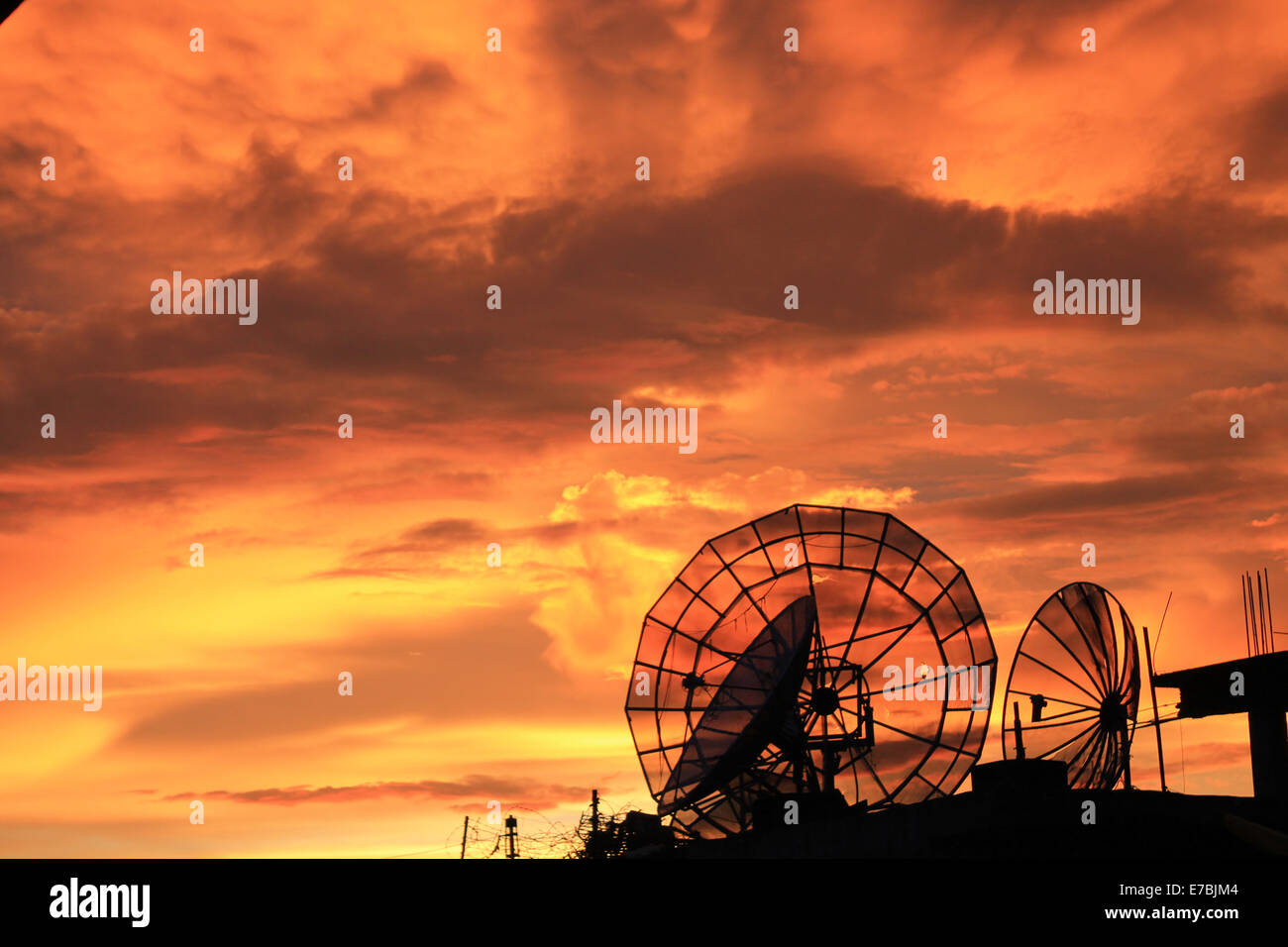 Tramonto in McLeod Ganj, India Foto Stock