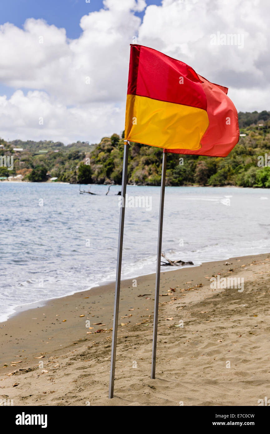 La spiaggia di Kings Bay in Delaford, Orientale Tobago. Foto Stock