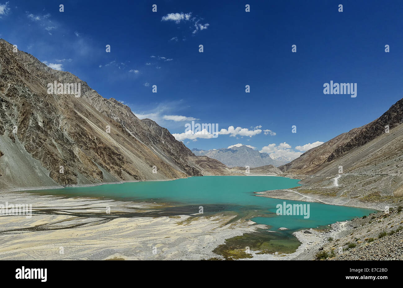 Satpara Lake, Gilgit Baltistan, Pakistan Foto Stock