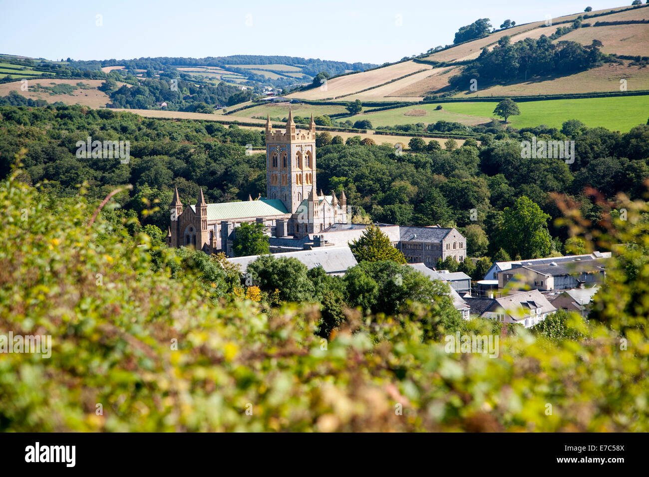 Monastero benedettino chiesa di Buckfast Abbey, Buckfastleigh, Devon, Inghilterra Foto Stock