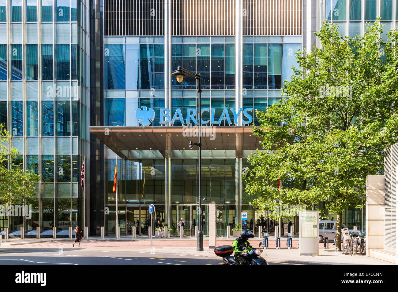 Barclays Bank Canary Wharf - Londra Foto Stock