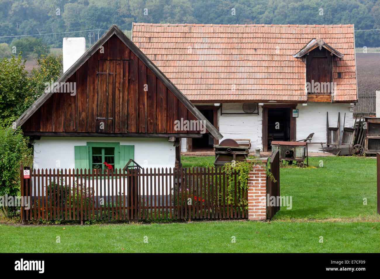 Open-air museum di architettura popolare Prerov nad Labem, Central Bohemia Repubblica Ceca Foto Stock