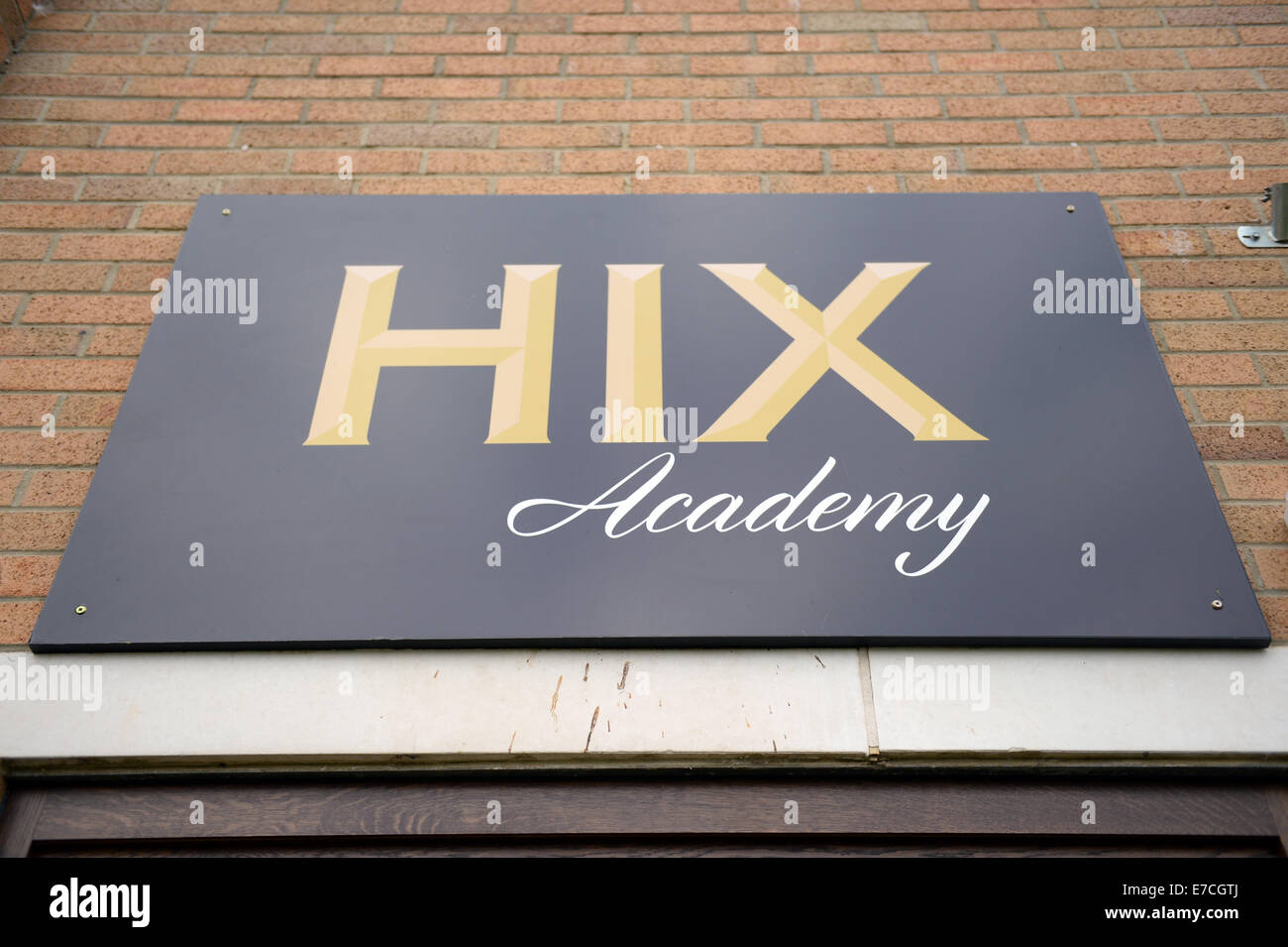 Celebrity chef Mark Hix, Hix academy presso il college di Weymouth, Regno Unito. Sono stati ha iniziato la sua formazione. Foto Stock