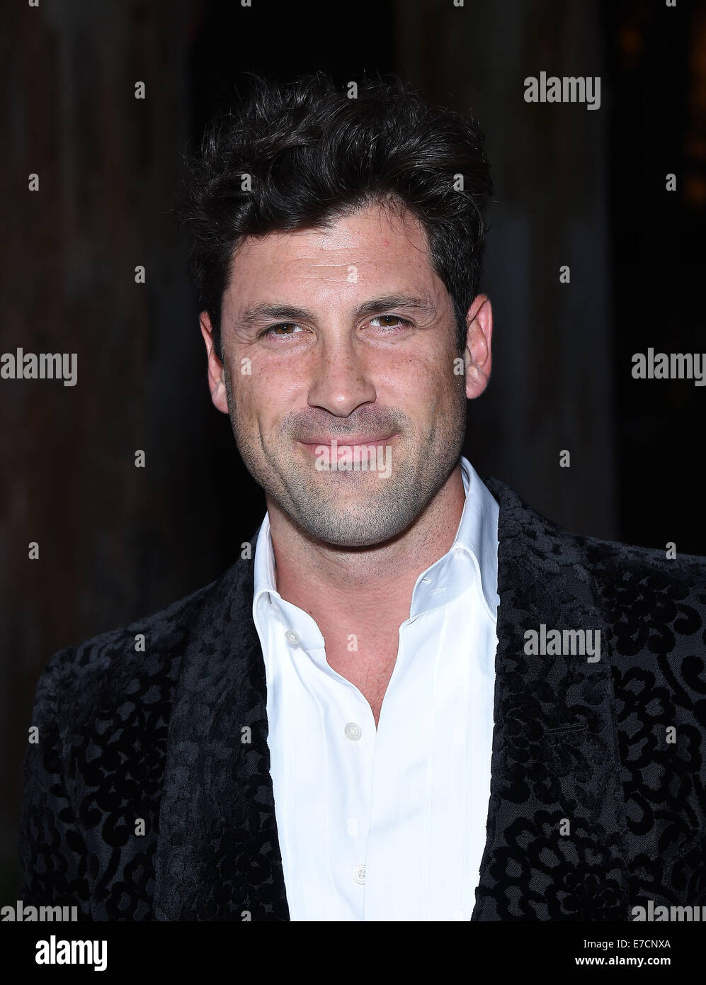 Beverly Hills, in California, Stati Uniti d'America. Xiii Sep, 2014. Maksim Chmerkovskiy arriva per il Brent Shapiro Foundation Estate spettacolare in un ottimi home. © Lisa O'Connor/ZUMA filo/Alamy Live News Foto Stock