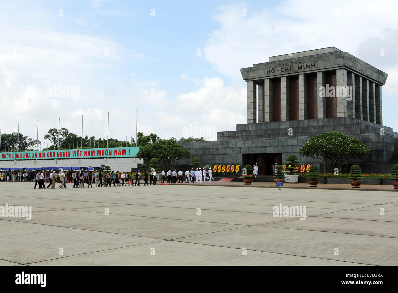 Il Mausoleo di Ho Chi Minh ad Hanoi, Vietnam. Foto Stock