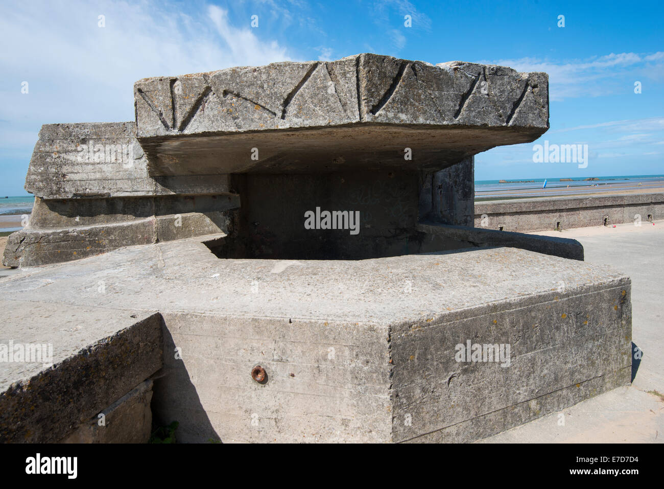 Arromanches in Normandia, Francia UE Foto Stock