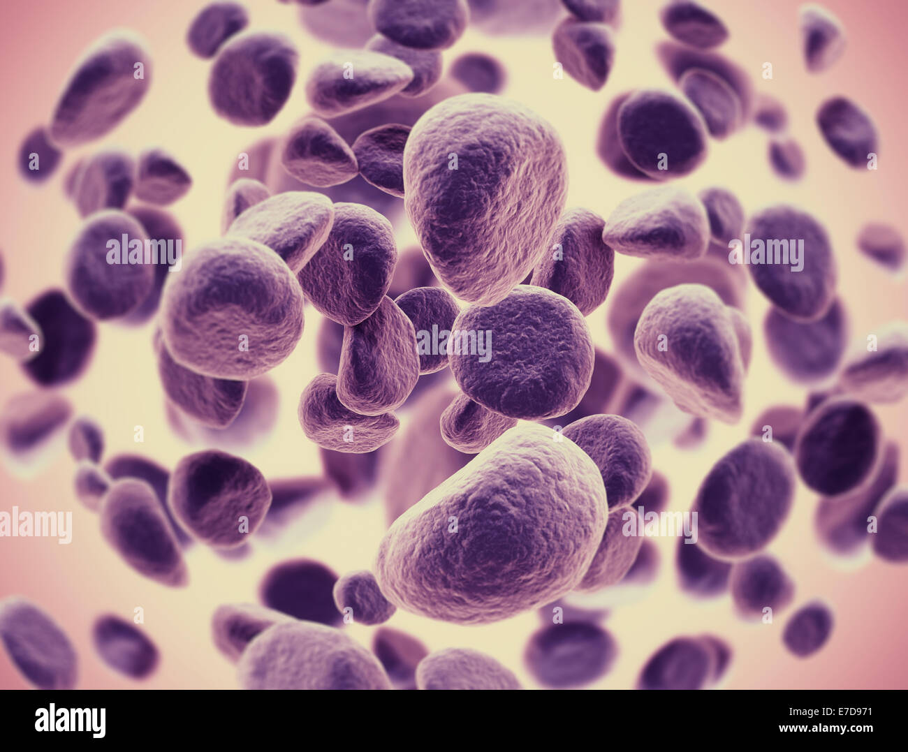 La diffusione delle cellule tumorali Foto Stock