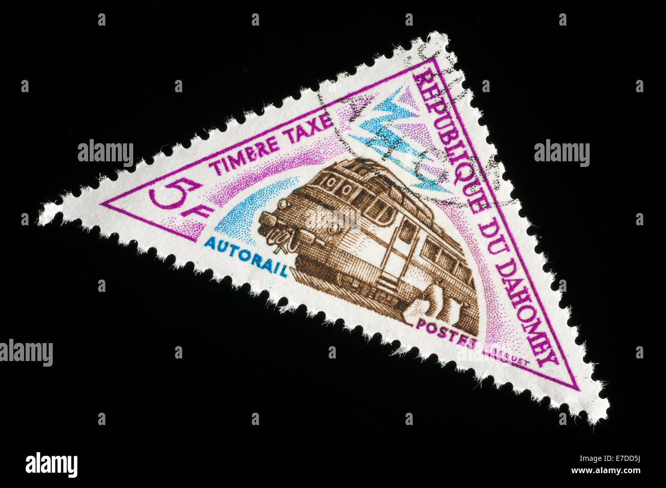 Triangolare di francobollo dall' Afghanistan Foto Stock