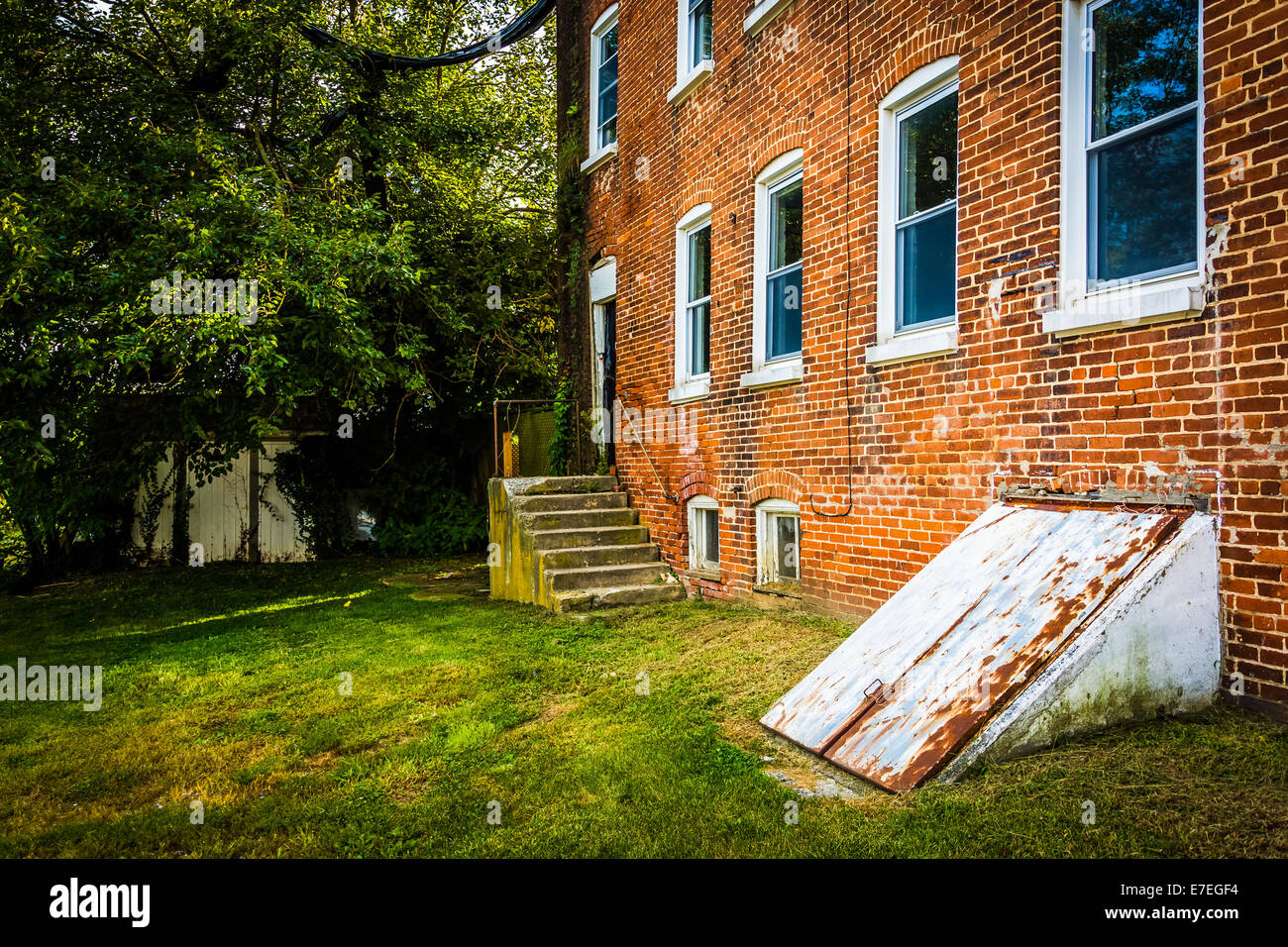 Edificio abbandonato in Bairs, Pennsylvania. Foto Stock