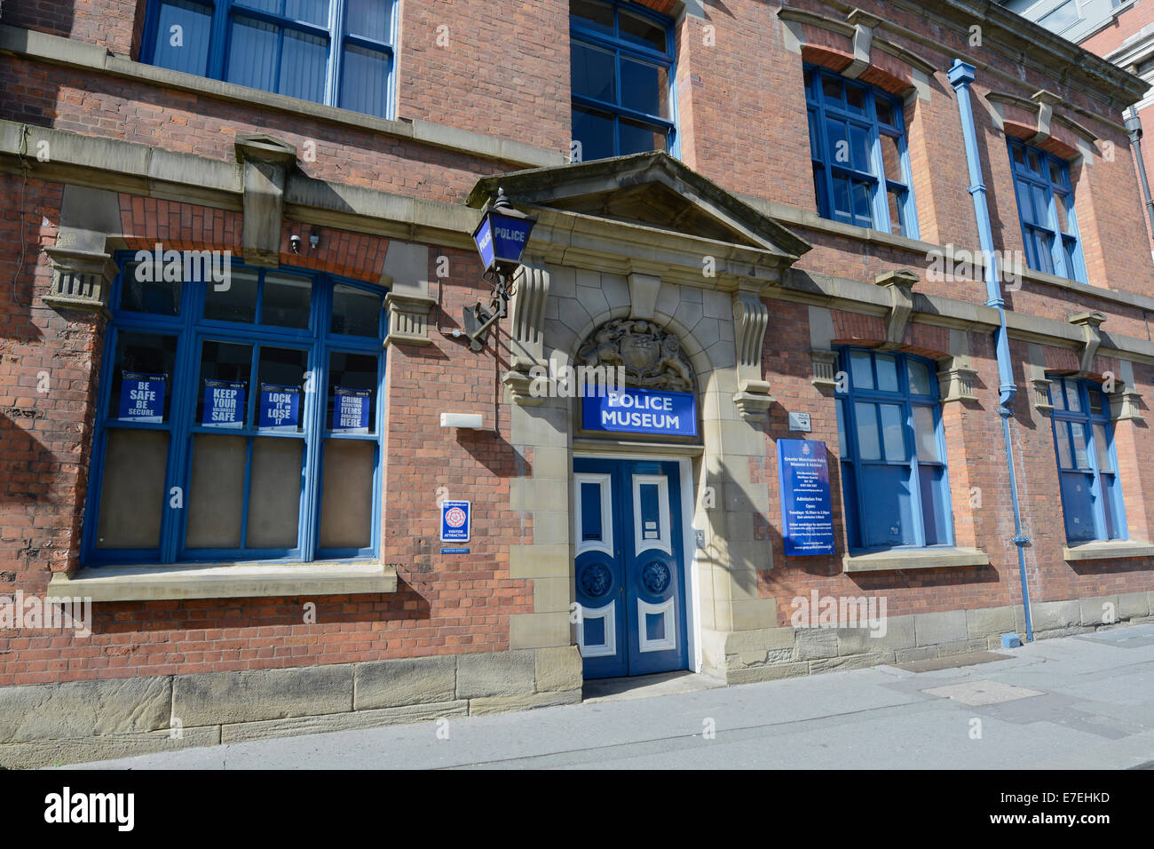 La Greater Manchester Museo della polizia si trova su Newton Street sul bordo del centro della citta'. Foto Stock