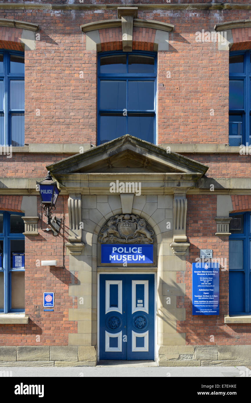 La Greater Manchester Museo della polizia si trova su Newton Street sul bordo del centro della citta'. Foto Stock