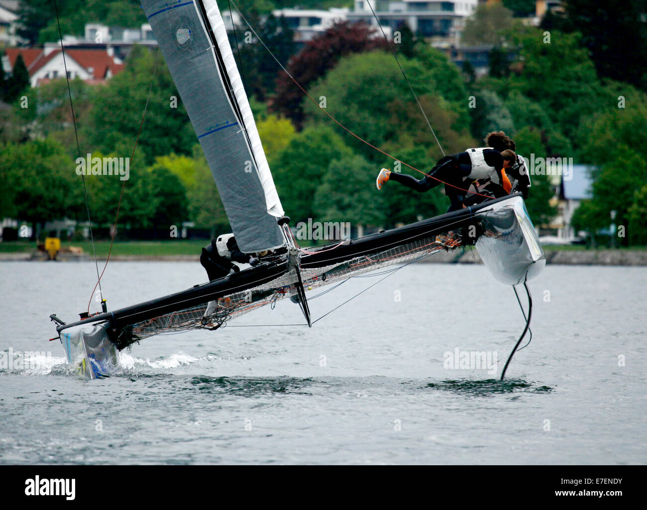 Il GC32 è un progetto per il futuro grande tazza di circuito automobilistico, Austria Cup, lago Traunsee, Gmunden (Austria). Giorno4. Foto Stock