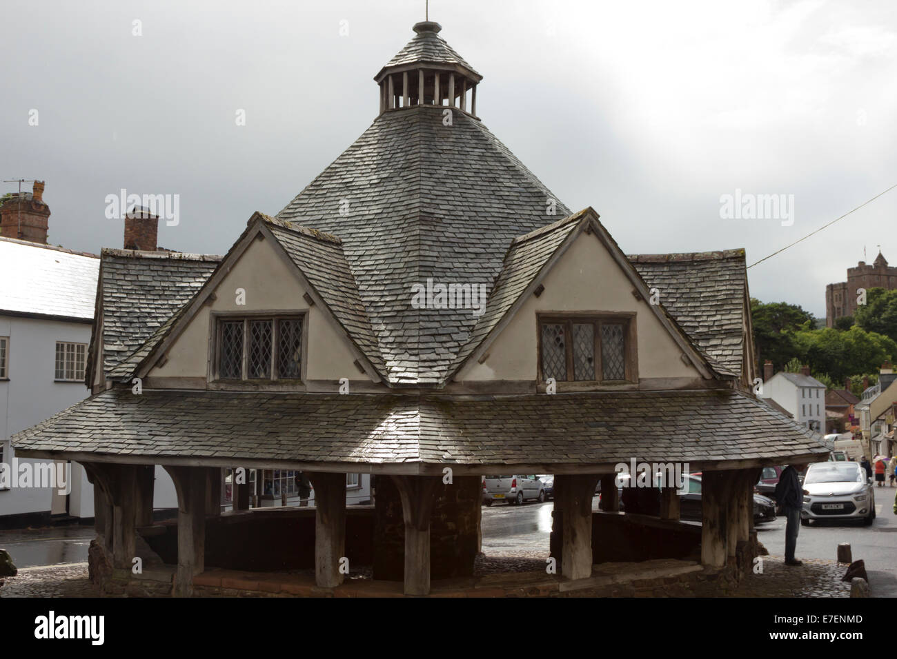 Dunster village,Somerst.UK Foto Stock
