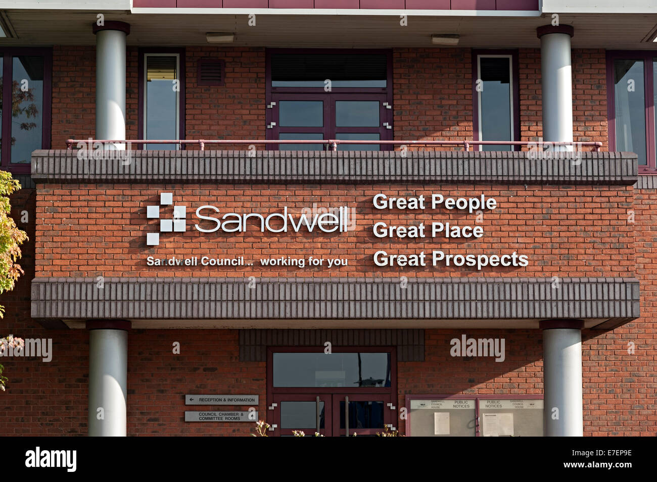 Sandwell consiglio edificio principale oldbury west midlands Foto Stock